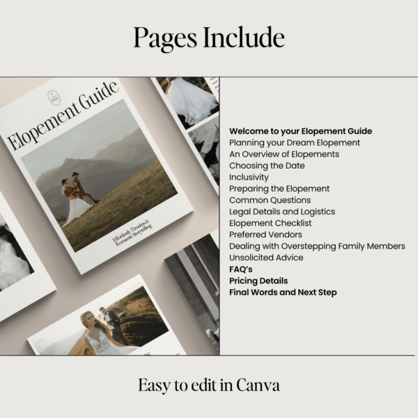 Elopement Photographer Client Guide Template - Image 3