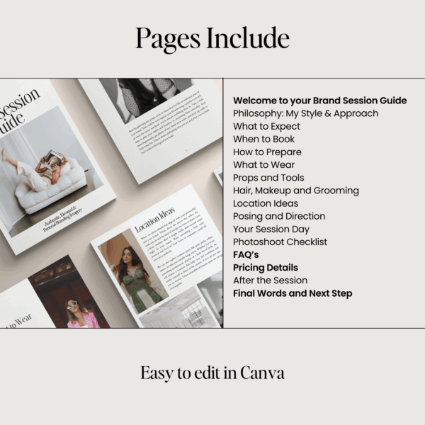 Brand Photographer Client Guide Template - Image 3