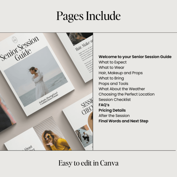Senior Session Client Guide for Photographers - Image 3