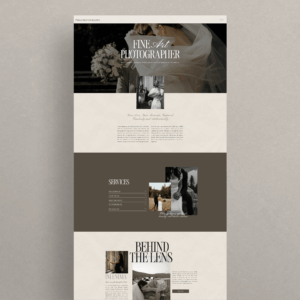 Showit Website Template for photographers