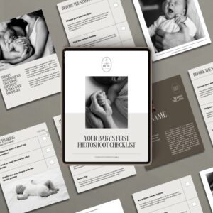 Baby’s First Photoshoot Checklist for photographers
