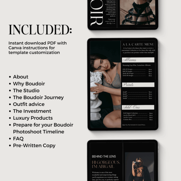 Boudoir Client Guide Template - Image 3