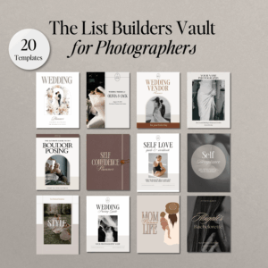 Done-for-you Canva template bundle for photographers to grow their email list and attract dream clients