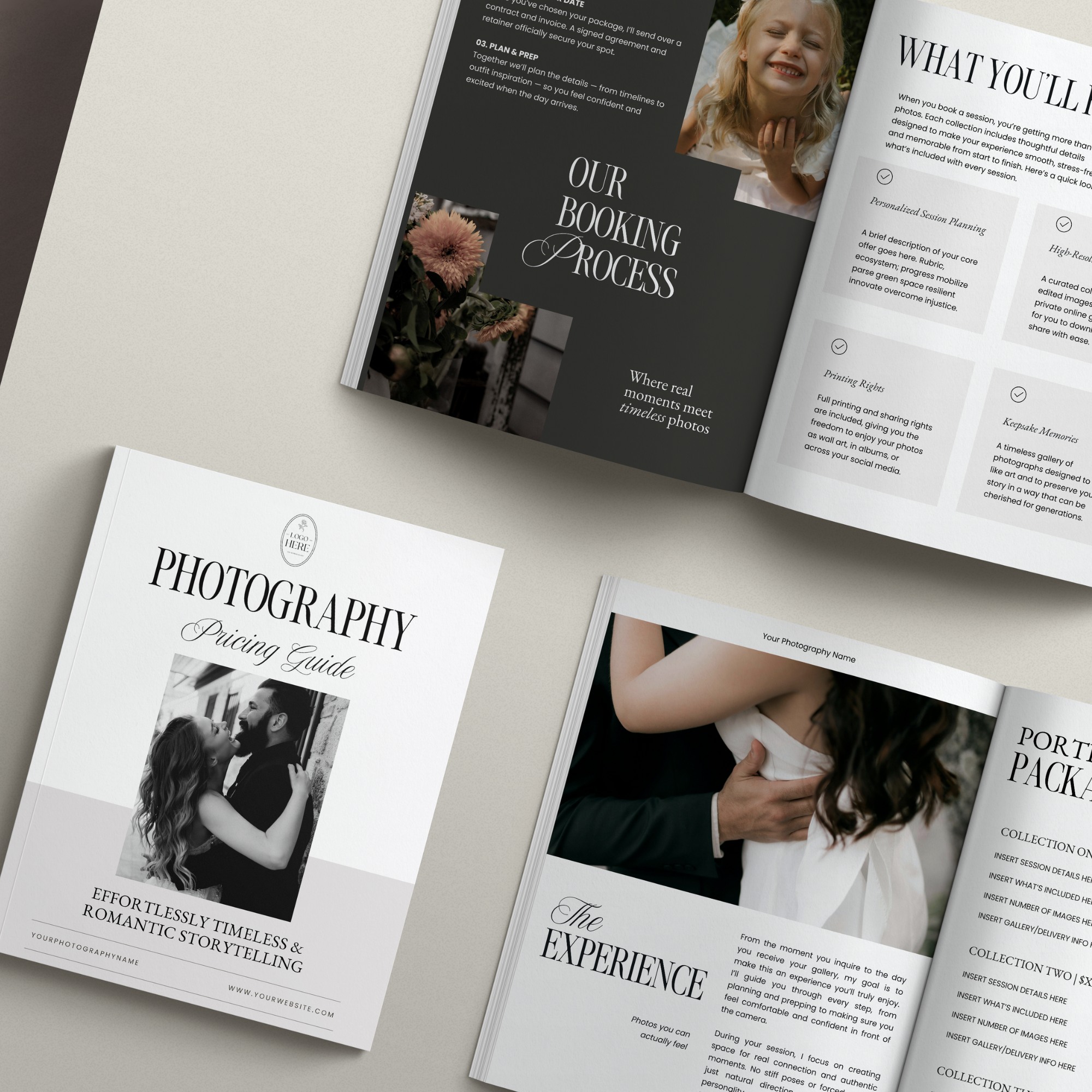 Photography Pricing Guide Canva Template